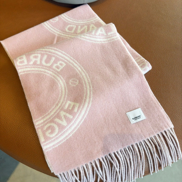 BBR Long Scarf 17CM Pink Calico Cashmere 150403