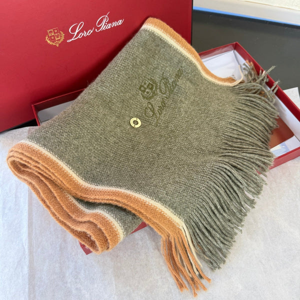 Loro Piana Long Scarf Thyme Cashmere 150405