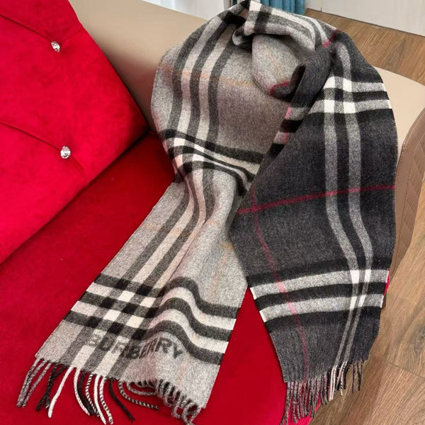 BBR Long Scarf 170CM Grey Cashmere 150411