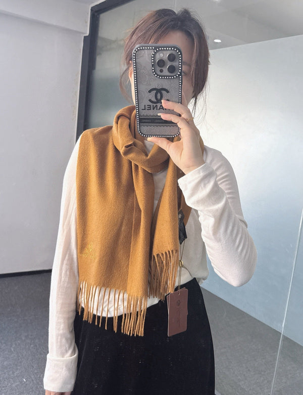 Loro Piana Long Scarf Camel Cashmere 150412