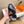 HM Men's Kazimir Sandals Black Orange Calfskin 735750
