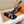 HM Men's Kazimir Sandals Black Orange Calfskin 735750