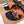 HM Men's Izmir Slide Orange Black Calfskin 744002
