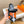 HM Men's Izmir Slide Orange Black Calfskin 744002