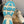 Loewe x On Cloudsolo Sneakers Cream and Light Blue Polyester and Mesh 533481
