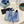 Pra Pumps 50 Square Sole Light Blue Suede Fabric