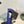 Pra Pumps 50 Square Sole Blue Suede Fabric