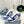 PRA DOWNTOWN NAPPA SNEAKERS WHITE AND COBALT CALFSKIN