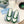 PRA DOWNTOWN NAPPA SNEAKERS WHITE AND GREEN CALFSKIN