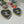 cc heart blue denim drop earrings