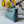 BV Small Andiamo Bag 20cm Blue Intrecciato Leather 291441