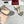 GC 25 Horsebit Thong Sandals Gray Canvas Leather 293855