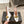 ALAIA SPIKE JEWEL MULES IN WHITE CALFSKIN WITH GOLD HARDWARE