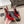 DUNE HIGH 10 CM SLINGBACK PUMPS IN RUBY RED PATENT LEATHER WITH CRYSTAL