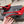 DUNE HIGH 10 CM SLINGBACK PUMPS IN RUBY RED PATENT LEATHER WITH CRYSTAL