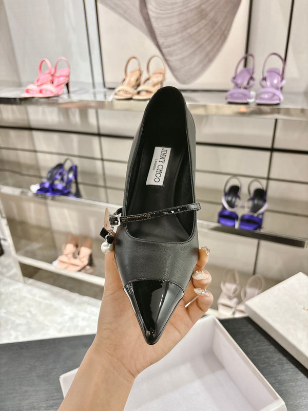 Jimmy Choo Aren Pump 65 Black Cowhide 597665