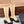 CC 25 Chelsea High Boots With Chain 85mm Black Beige Calfskin 428216