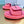 PRA CROCHET SLIDES SLIPPERS HOT PINK RAFFIA