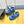 GROSGRAIN SANDAL IN COBALT BLUE FABRIC