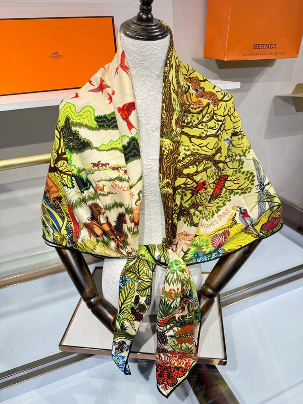 HM 26s Scarf 140 In Cashmere And Silk 217522
