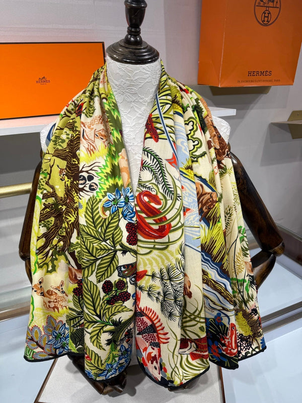 HM 26s Scarf 140 In Cashmere And Silk 217522