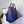 cc shopping bag 34cm purple blue calfskin silver hardware