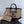 CC 25 Deauville Tote Bag 34cm Beige Black Crochet Suede