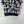 CC Short-Sleeved Knit Top Black Pink Wool Nylon 345986