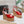 ALAIA WEDGE SANDAL IN CRIMSON RED GLOSSY CALFSKIN AND BEIGE RUBBER