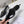 HIGH 5 CM SLINGBACK IN BLACK CALFSKIN WITH GOLD LOGO