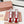 Miu Plume Sneakers Red White Cowhide Suede 456352