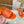 LV Mare Flat Mule Orange Sheepskin