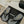 CC 25 Thong Sandal Braided Striped Black White