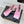 CC 26C Ribbon Camellia Mary Jane With Giant Pearl Black Pink Lambskin
