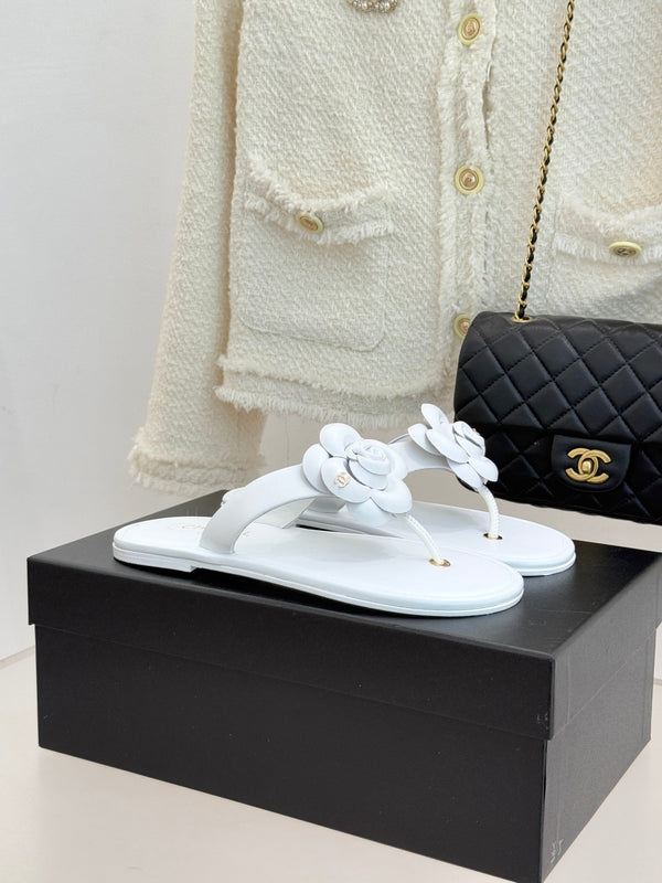 CC 26C Early Spring Camellia Slide White Calfskin