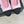 CC 26C Double C Ribbon Flat Shoes Black Pink Cafskin Fabric 557536
