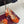 GG 26WF Chunky Heel Sandals 5cm Orange Sheepskin 632554