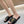 CHLOÉ HLOE MARCIE SLIDE IN BLACK CALFSKIN WITH GOLD HARDWARE