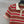 Fendi 25 Knitted Polo Short-sleeved Top Red Silk Cotton