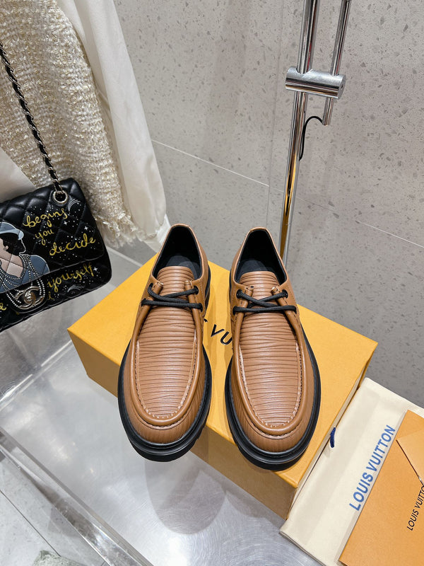 LV Ranger Derby Loafer Brown Cowhide 610716