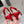 DC 25 Rhinestone Bow Slingback Pumps 40mm Red Silk & Sheepskin Sheepskin 359512
