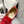 Celine 25 Lise Perforated Triomphe Richelieu Shoe Red Lambskin 554197