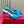 VLOGO SIGNATURUE CERULEAN BLUE PATENT LEATHER SLINGBACK PUMP 80MM