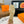 Elda espadrille 80 Orange Epsom Calfskin
