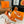 Elda espadrille 80 Orange Epsom Calfskin