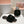 Miu Slides Black Leather Fur 739558