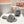 Miu Slides Light Grey Leather Fur 739561