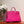 KELLY SELLIER 25 BAG IN BRIGHT PINK OSTRICH LEATHER WITH SILVER HARDWARE (MADE - TO - ODER)
