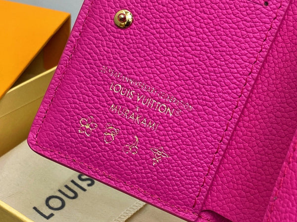 LV x TM Portfolio Claire Pink Gold Leather 329898