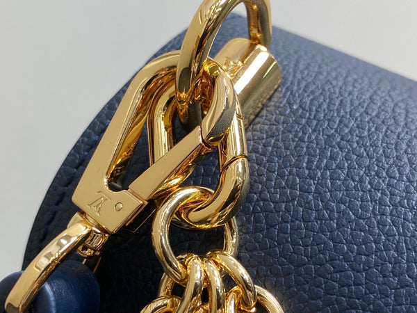 Twist MM Slim 23cm Navy Calfskin